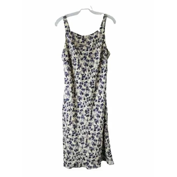 Vintage | Dresses | Vtg Y2k Linen Country Floral Slip Dress Cottagecore  Romantic Grunge | Poshmark